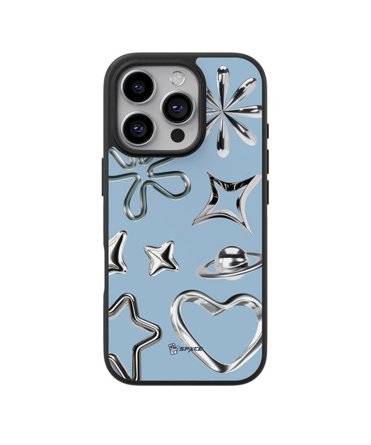 Funda Case Chrome Doodle Azul Claro