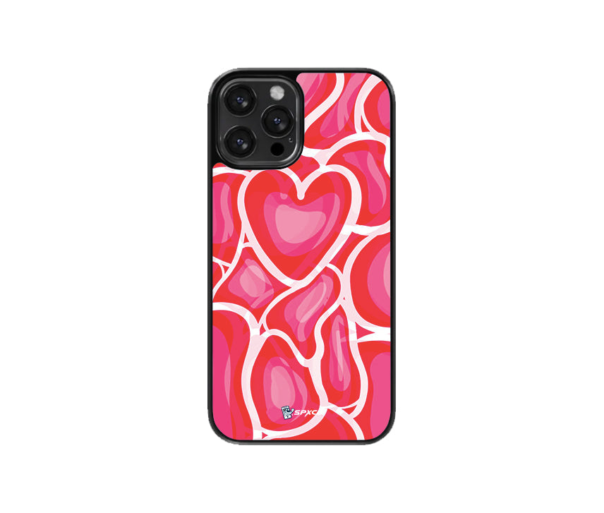 Corazones Rosas Case Funda