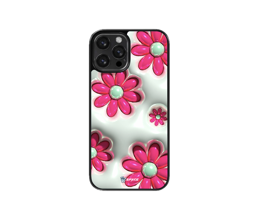 Flores Blancas 3D Case Funda