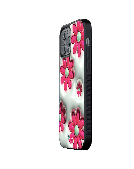 Flores Blancas 3D Case Funda