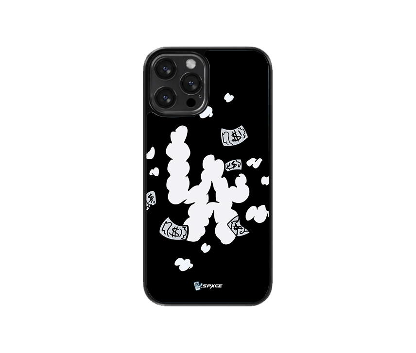 LA Money On Cloud Black Case Funda