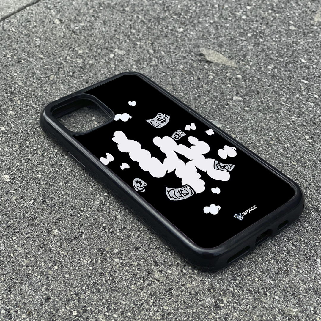 LA Money On Cloud Black Case Funda