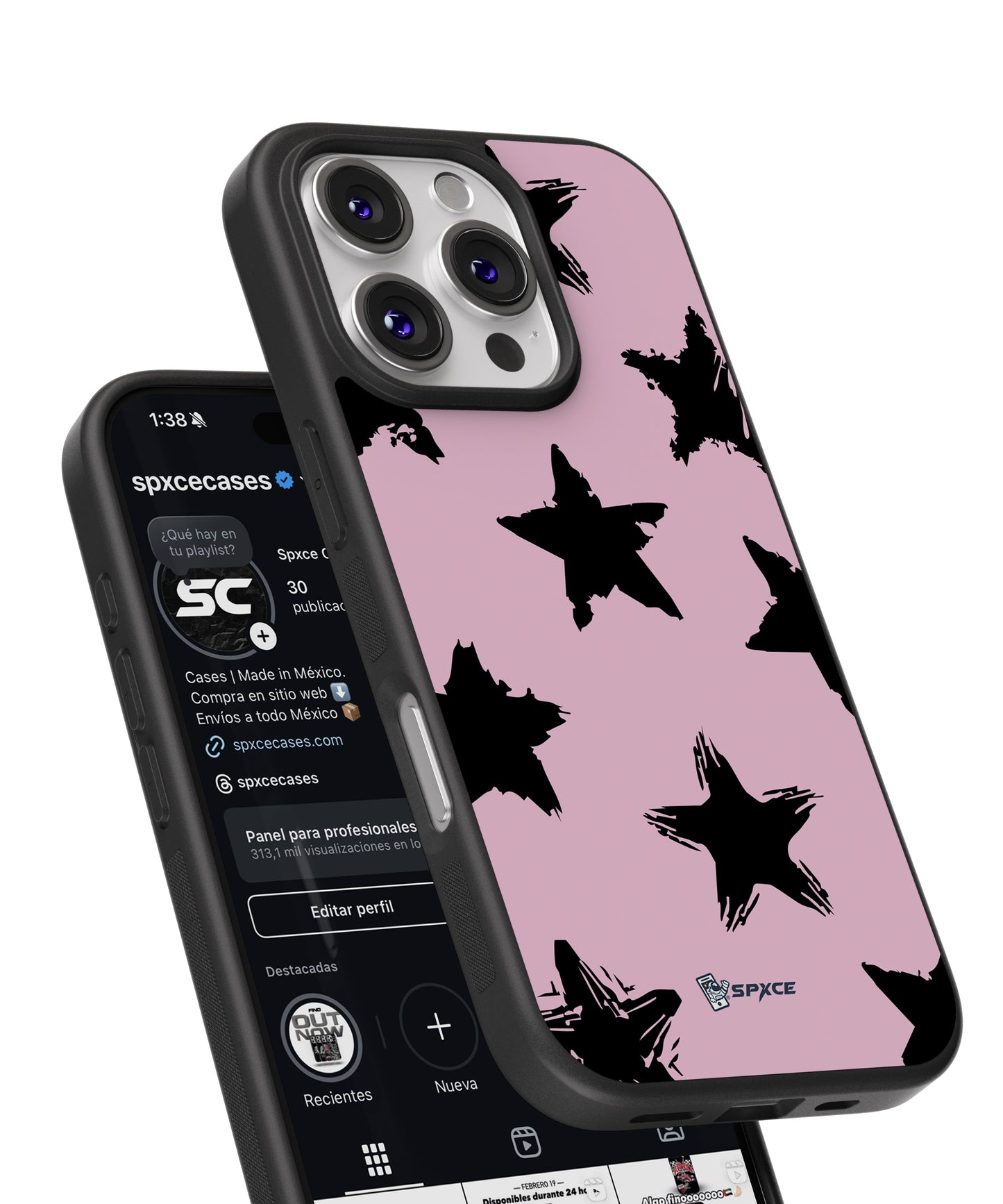 Funda Case Stars Rosa Primula